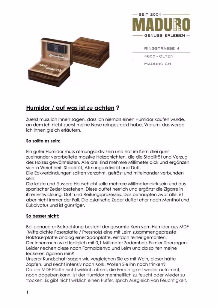 humidor-infoblatt-maduro