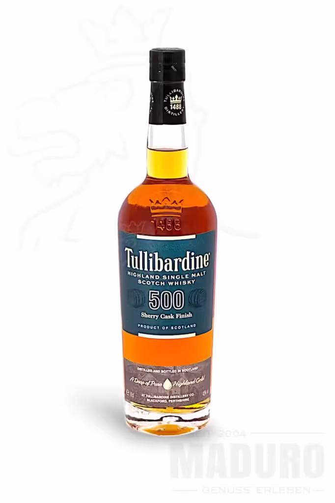 whisky-tullibardine-500-sherry-cask-finish-scotch-maduro
