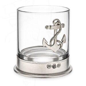 Pewter Finest Handmade Tumberl Anker Glas